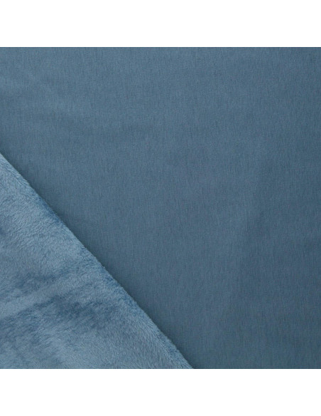 Alpine fleece sweatstof - Staalblauw