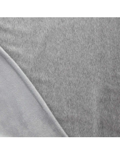 Alpine fleece sweatstof - Licht gemêleerd grijs