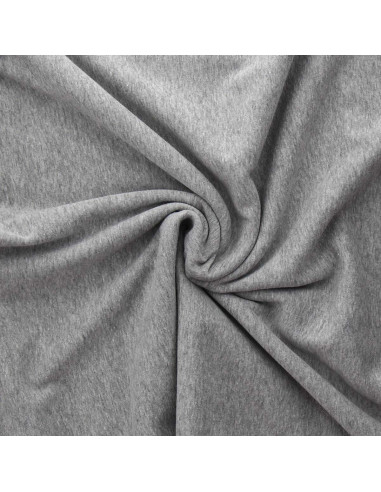 Alpine fleece sweatstof - Licht gemêleerd grijs