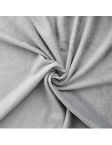 Alpine fleece sweatstof - Licht gemêleerd grijs