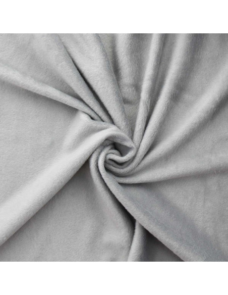 Alpine fleece sweatstof - Licht gemêleerd grijs