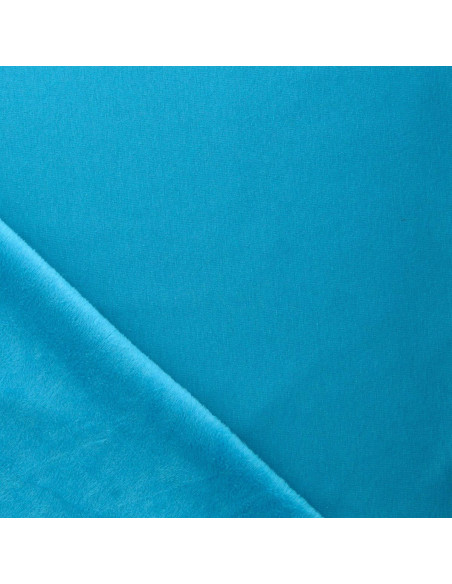 Alpine fleece sweatstof - Turkooisblauw