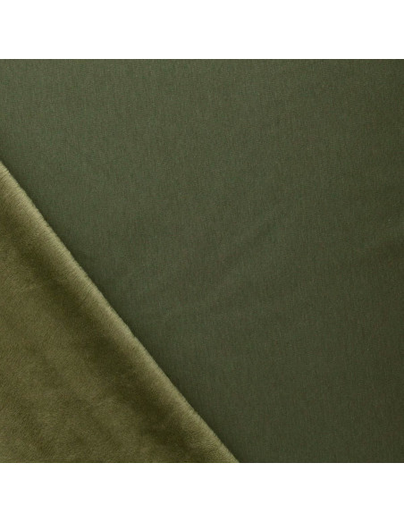 Alpine fleece sweatstof - Mosgroen