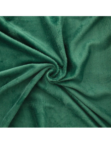 Alpine fleece stof - Donkergroen
