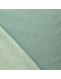 Alpine fleece stof - Grijsgroen