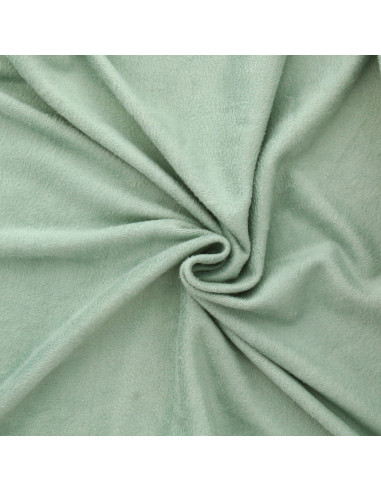 Alpine fleece stof - Grijsgroen