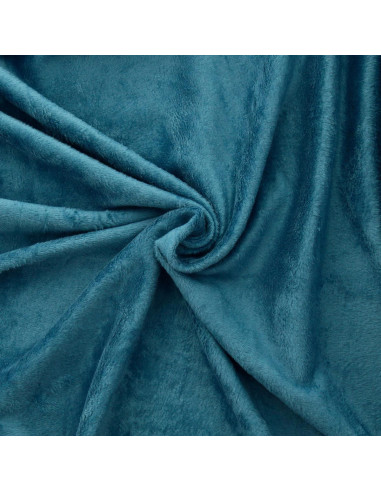 Alpine fleece stof - Petrolblauw