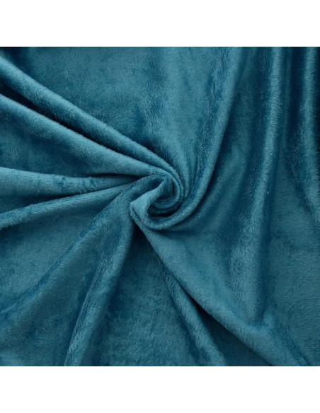 Alpine fleece stof - Petrolblauw