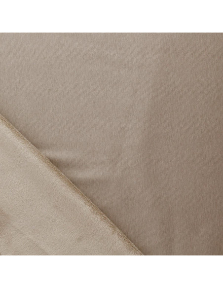 Alpine fleece stof - Beige