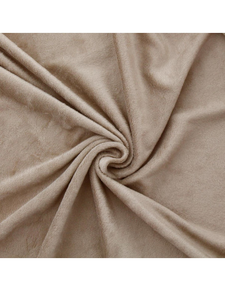 Alpine fleece stof - Beige