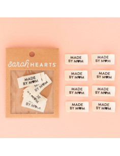 Set van 8 geweven labels - Made by Mom 2