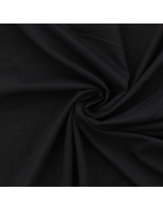 Katoenen voile stof - Zwart