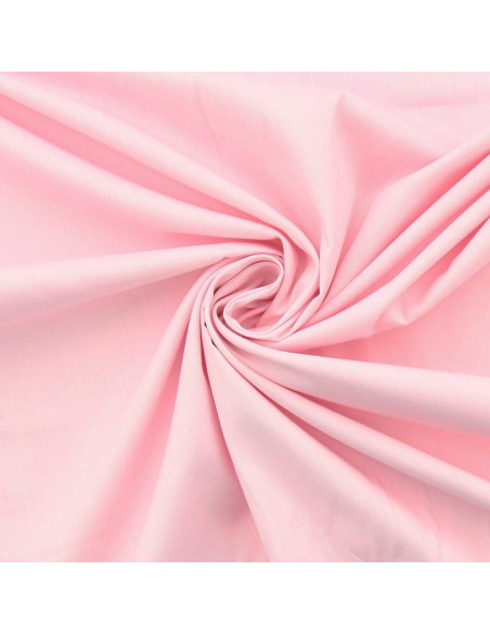 Katoenen popeline stof - Babyroze