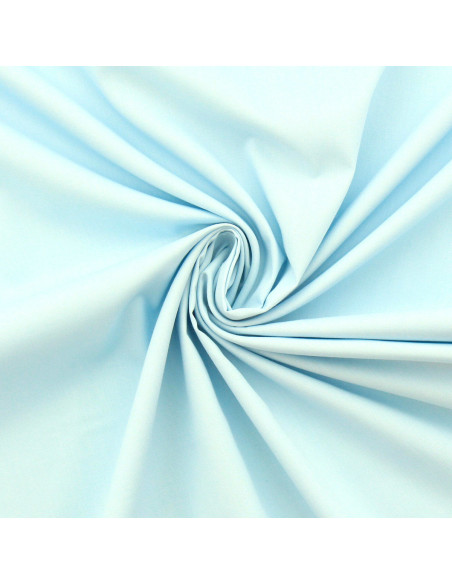 Popeline katoenstof - Babyblauw