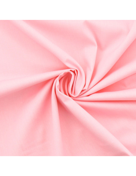 Katoenen popeline stof - Roze