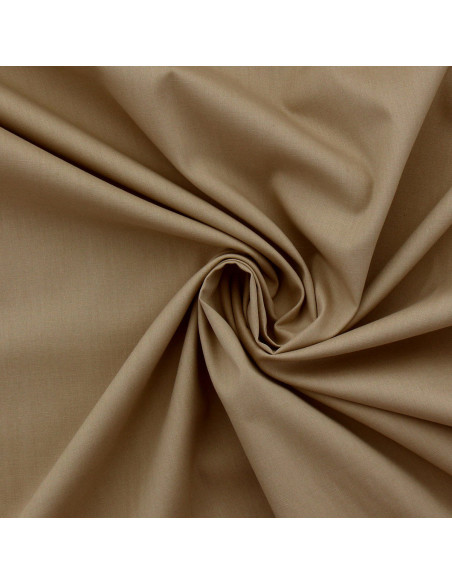 Katoenen popeline stof - Beige