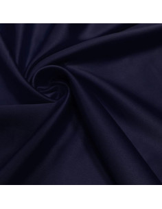 Rekbare satijnstof - Donkerblauw
