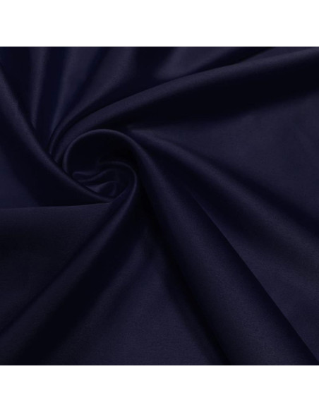 Rekbare satijnstof - Donkerblauw