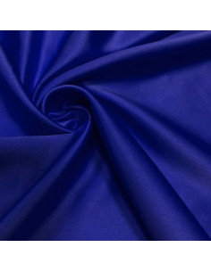 Rekbare satijnstof - Elektrisch blauw