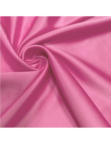 Rekbare satijnstof - Roze