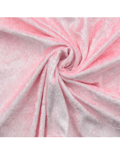 Fluweel panne stof - Roze