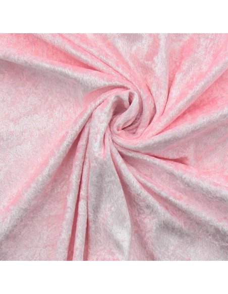 Fluweel panne stof - Roze
