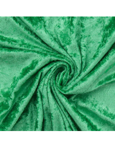 Panne fluweel stof - Groen
