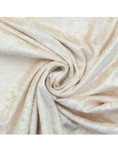 Fluweel panne stof - Champagne