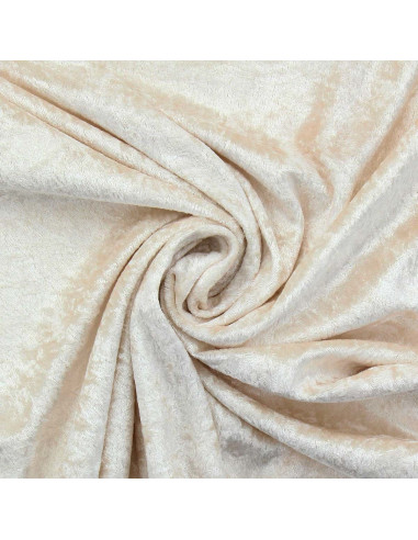 Fluweel panne stof - Champagne