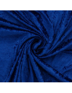 Panne fluweel stof - Koninklijk blauw