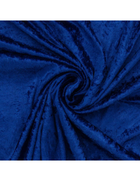 Panne fluweel stof - Koninklijk blauw