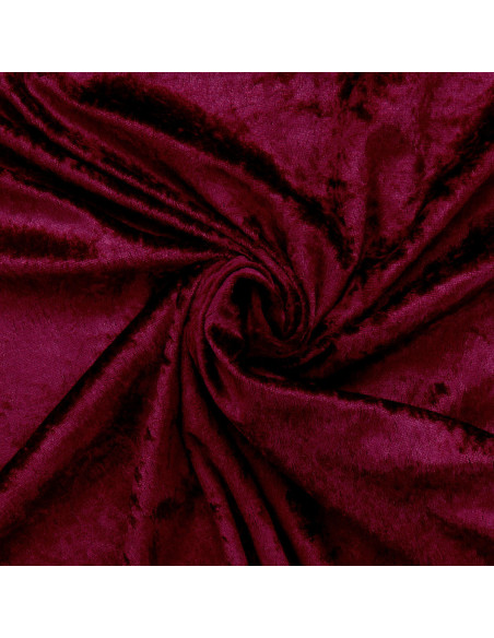 Fluweel panne stoffen - Bordeaux