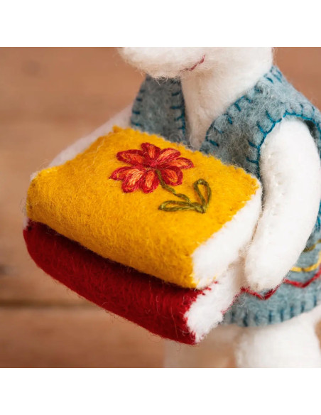 Viltpakket - Kleine muis boekhandelaar