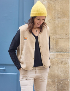 Sherpa mouwloos vest patroon - Atelier Scämmit