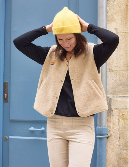 Sherpa mouwloos vest patroon - Atelier Scämmit