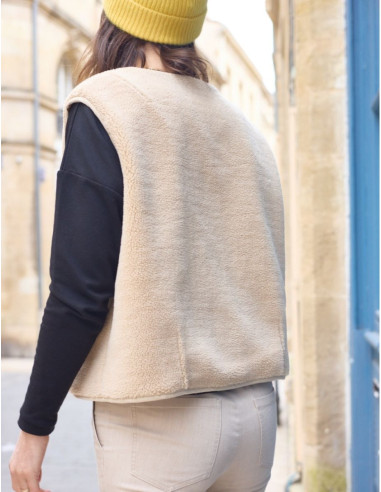 Sherpa mouwloos vest patroon - Atelier Scämmit