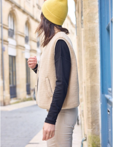 Sherpa mouwloos vest patroon - Atelier Scämmit