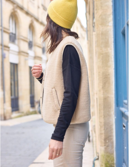Sherpa mouwloos vest patroon - Atelier Scämmit