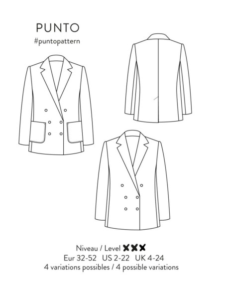 Punto-vestpatroon - Atelier Scämmit