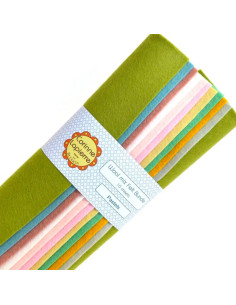 Assortiment vilt 22,5 x 22,5 cm - Pastel