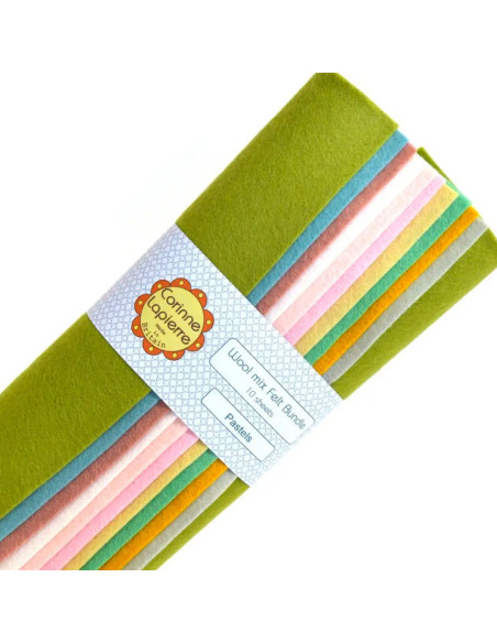 Assortiment vilt 22,5 x 22,5 cm - Pastel