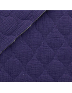 Gewatteerde dubbele gaasstof wave - Violet