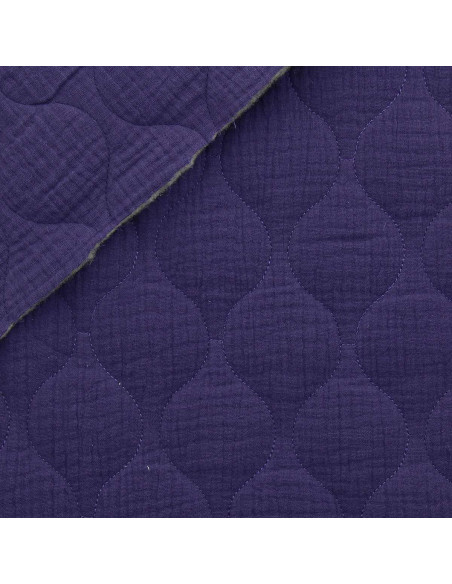 Gewatteerde dubbele gaasstof wave - Violet