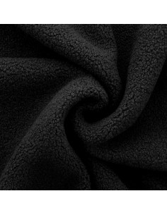 Teddy boucle bontstof - Zwart