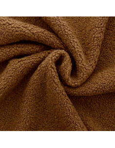 Teddy boucle bontstof - Hazelnoot