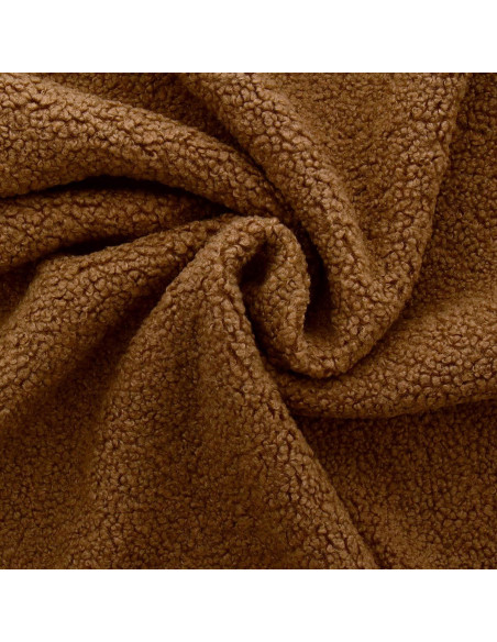 Teddy boucle bontstof - Hazelnoot