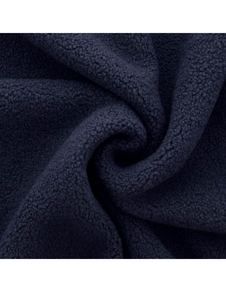 Teddy boucle bontstof - Marineblauw