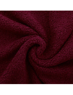 Teddy bouclé bontstof - Bordeaux