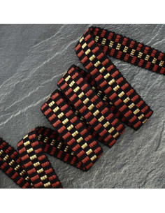 Lurex damband - Roestkleurig