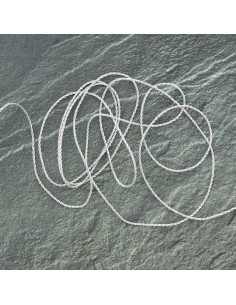 Lurex koord 1,5 mm - Zilver